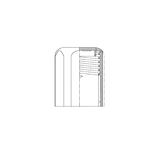 PP Dop - Geïntegreerde Afdichting - Gladde Uitvoering - 1458/1