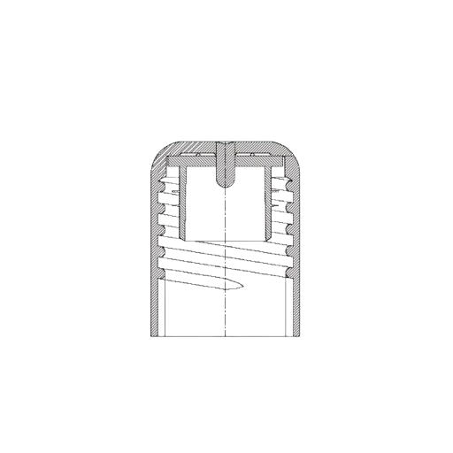 PP Dop - Geïntegreerde Afdichting - Gladde Uitvoering - 1480/1