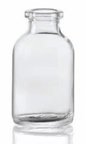 Picture of 20 ml injection vial, clear, type 2 moulded glass