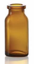 Picture of 7 ml injection vial, amber, type 1 moulded glass