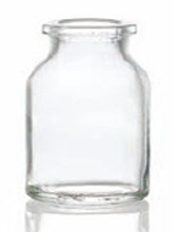 Picture of 30 ml injection vial, clear, type 3 moulded glass